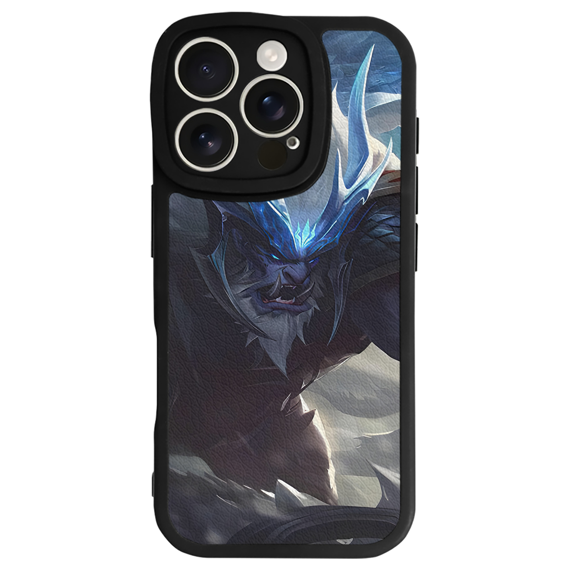 （画像用） リーグ・オブ・レジェンド League of Legends LOL 【iPhone 16シリーズ対応】シリコンスマホケース（レザー調） 材質：シリコン